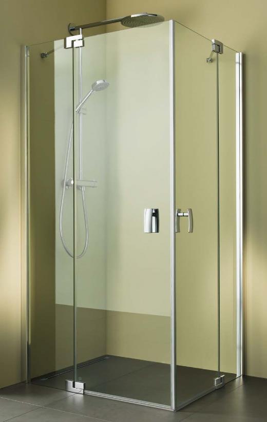 dušas durvis stūrim Valletta XO, 900 mm, h=2000, hroms/caurspīdīgs stikls AS